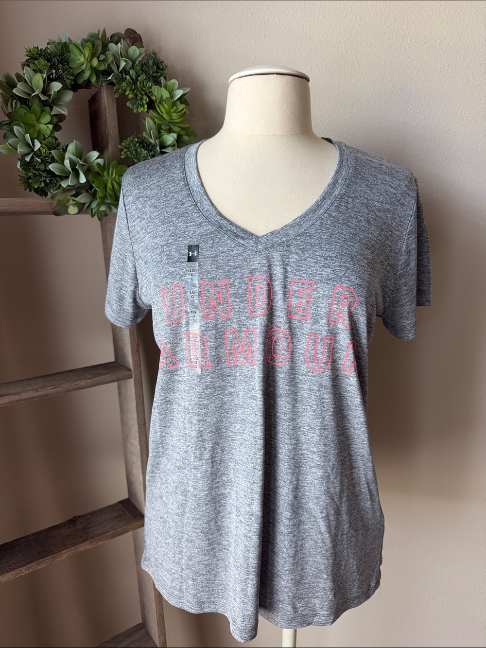 Under Armour loose fit grey athletic tee